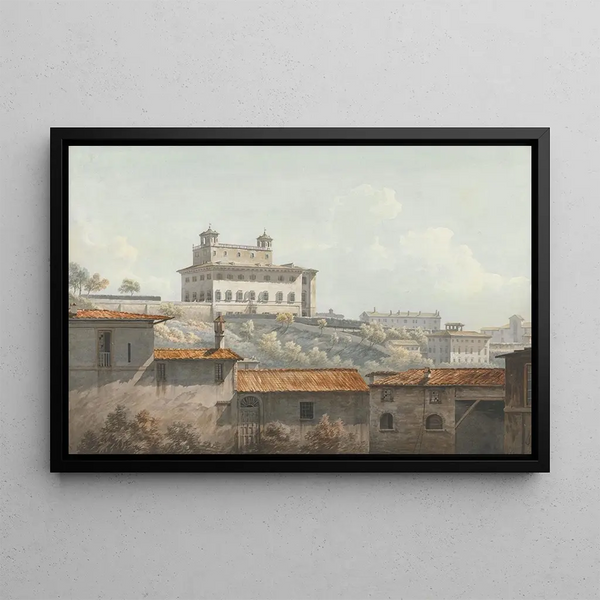 La Villa Médicis, Rome - John Warwick Smith — framed artwork on a wall