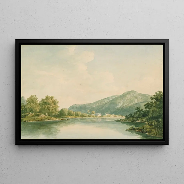 L'extrémité inférieure du lac Windermere - John Warwick Smith — framed artwork on a wall