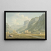 Village de Stonethwaite et Eagle Cragg Borrowdale - John Warwick Smith — framed artwork on a wall