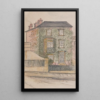 Quinze Downshire Hill Hampstead - John Werge — framed artwork on a wall