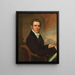Joseph Delaplaine - John Wesley Jarvis — framed artwork on a wall