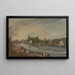 Boat Race on the Isis River in Oxford - John Whessell — framed artwork on a wall