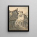 Old houses in St. Albans - John Whichelo — framed artwork on a wall