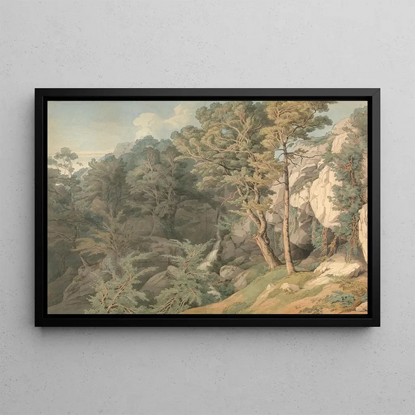 Canonteign Devon - John White Abbott — framed artwork on a wall