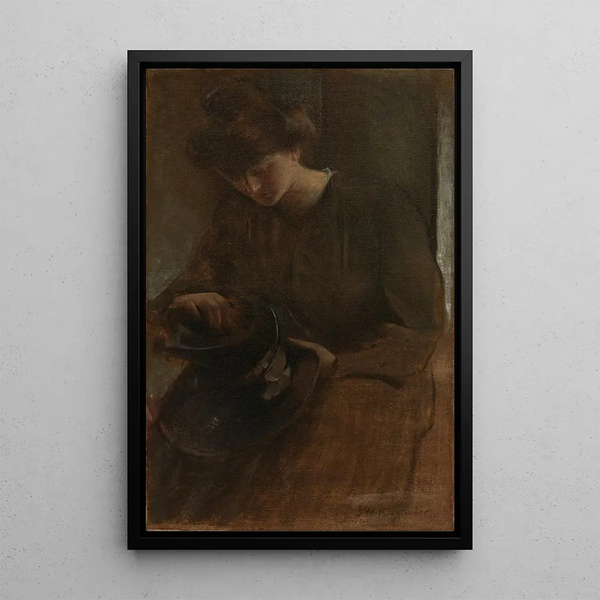 A Worker - John White Alexander — framed artwork on a wall