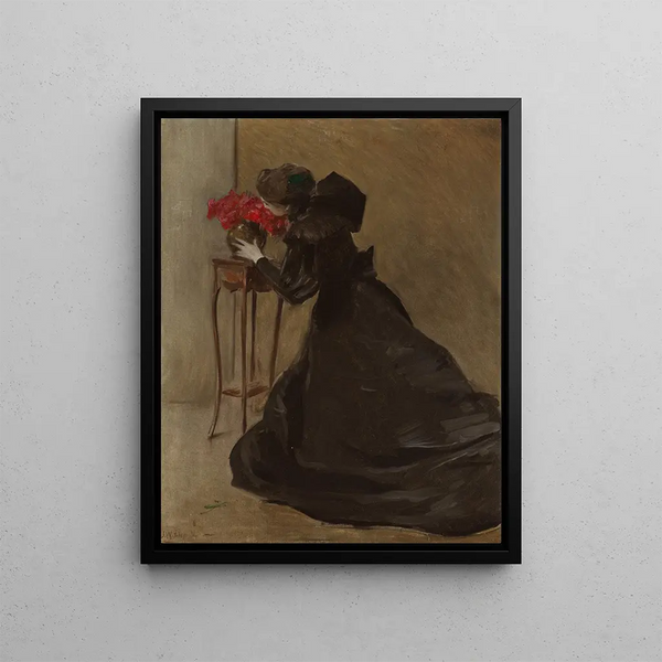 Bowl in bronze - John White Alexander — framed artwork on a wall