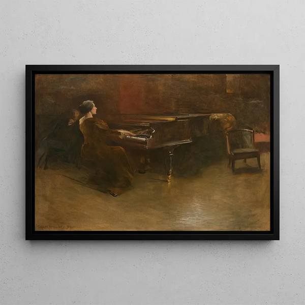 The Piano - John White Alexander — framed artwork on a wall