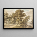 Forest Scene Painting - John Wilhelm Nahl — framed artwork on a wall