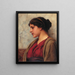 A Classic Beauty, Distant Thoughts - John William Godward — framed artwork on a wall