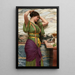 A True Reflection - John William Godward — framed artwork on a wall