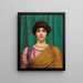A Pompeian Lady - John William Godward — framed artwork on a wall