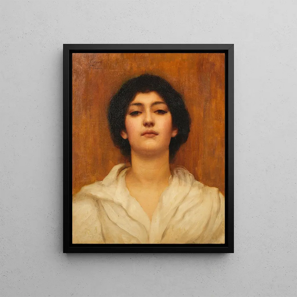 Une beauté - John William Godward — framed artwork on a wall