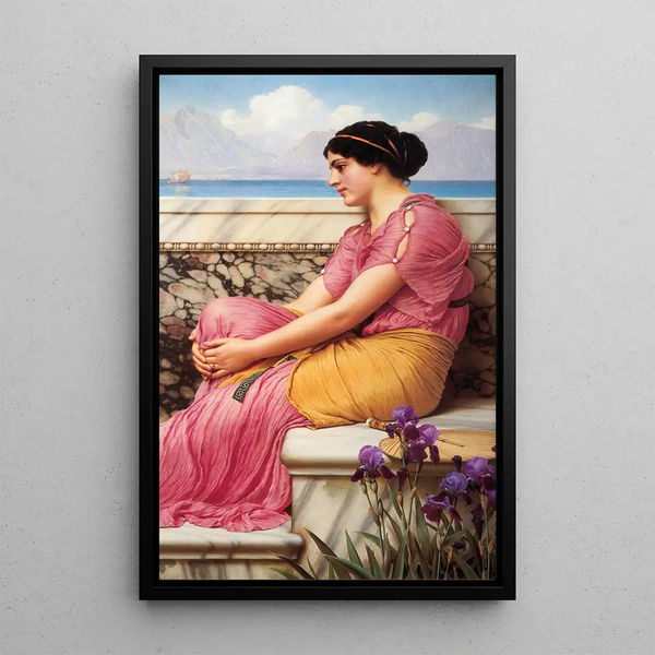 L'absence rend le cœur plus tendre - John William Godward — framed artwork on a wall