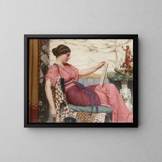An amateur - John William Godward — framed artwork on a wall