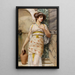 At the Fountain - John William Godward — framed artwork on a wall