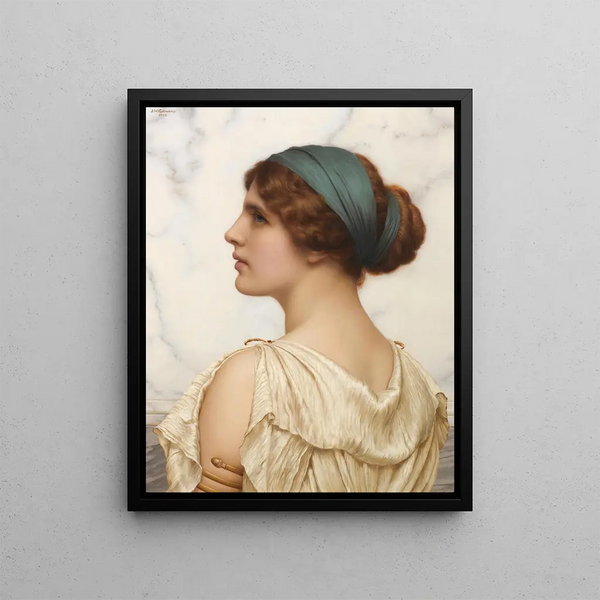 Atalante - John William Godward — framed artwork on a wall