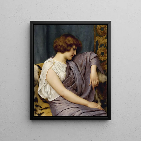 Briseis - John William Godward — framed artwork on a wall