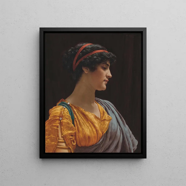 Cynthia - John William Godward — framed artwork on a wall