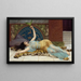 Gentle idleness - John William Godward — framed artwork on a wall
