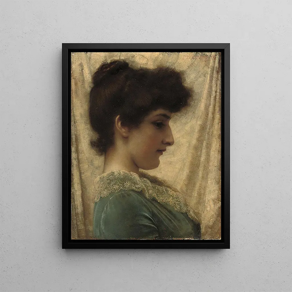 Dora 1887 - John William Godward — framed artwork on a wall