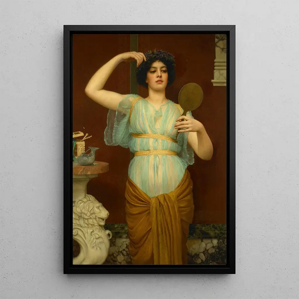 Ione - John William Godward — framed artwork on a wall