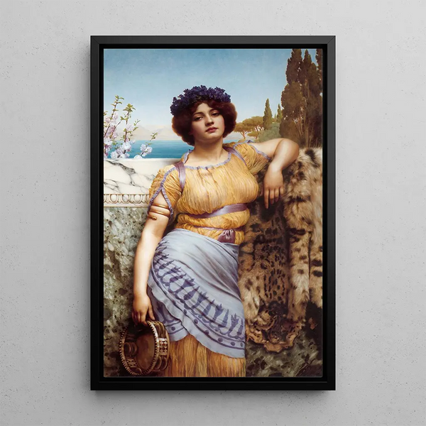 Danseuse ionienne - John William Godward — framed artwork on a wall