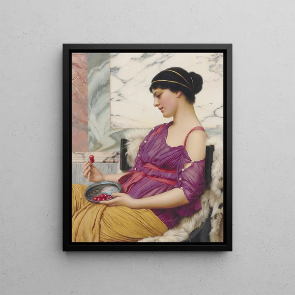 Isménie - John William Godward — framed artwork on a wall