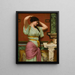 Julia - John William Godward — framed artwork on a wall