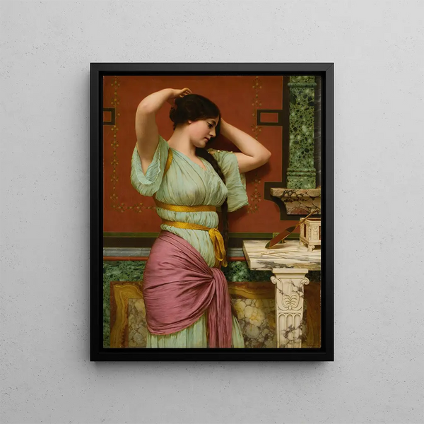 Julia - John William Godward — framed artwork on a wall