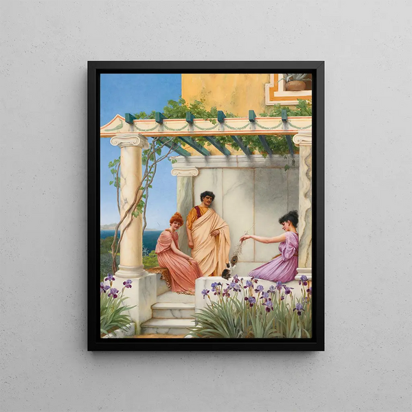 Recreation - John William Godward — framed artwork on a wall