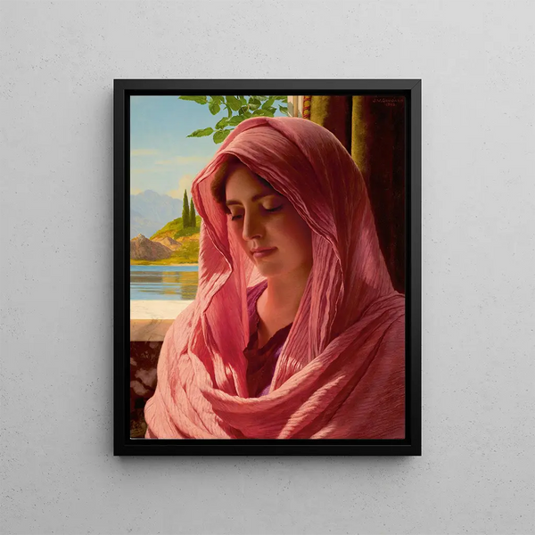 Pyrallis - John William Godward — framed artwork on a wall