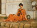 La Fille aux fleurs - John William Godward — artwork view