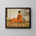 La Fille aux fleurs - John William Godward — framed artwork on a wall