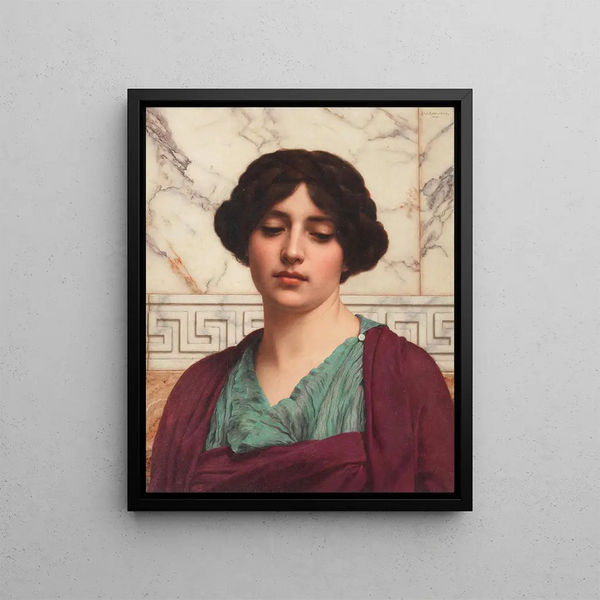 Stésicrate - John William Godward — framed artwork on a wall