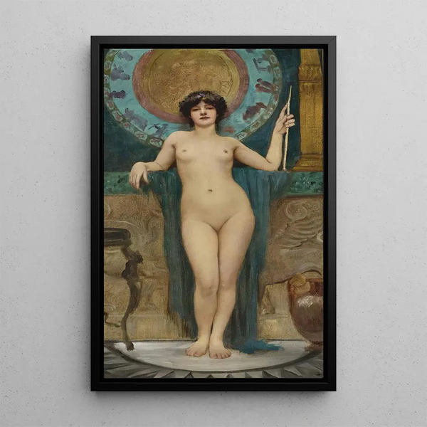 Study of Campaspe - John William Godward — framed artwork on a wall