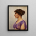 Study of a classical beauty - John William Godward — framed artwork on a wall