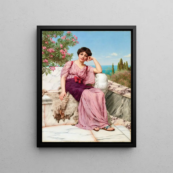 Sweet Dreams - John William Godward — framed artwork on a wall