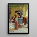 The Bouquet 1899 - John William Godward — framed artwork on a wall