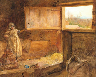 The hayloft - John William North — artwork view