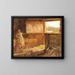 The hayloft - John William North — framed artwork on a wall