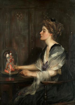 Portrait of Christiana Lily Macdonald - John William Schofield — artwork view