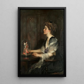 Portrait of Christiana Lily Macdonald - John William Schofield — framed artwork on a wall