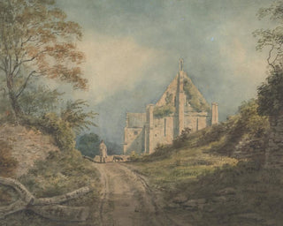 La grange de l'abbaye d'Abbotsbury - John William Upham — artwork view