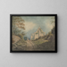 La grange de l'abbaye d'Abbotsbury - John William Upham — framed artwork on a wall