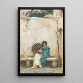 Rêveries - John William Waterhouse — framed artwork on a wall