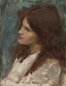 Head of a Girl - John William Waterhouse — artwork view