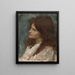 Head of a Girl - John William Waterhouse — framed artwork on a wall