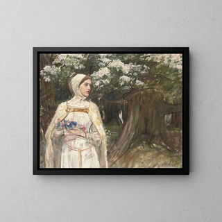 Matilda - John William Waterhouse — framed artwork on a wall