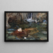 Study for Nymphs Finding Orpheus's Head - John William Waterhouse — framed artwork on a wall