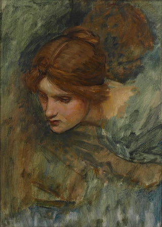 Study for the head of Venus in the Awakening of Adonis - John William Waterhouse — artwork view